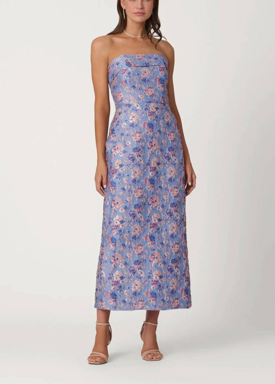 NEW SHOSHANNA callie midi dress in lilac multi